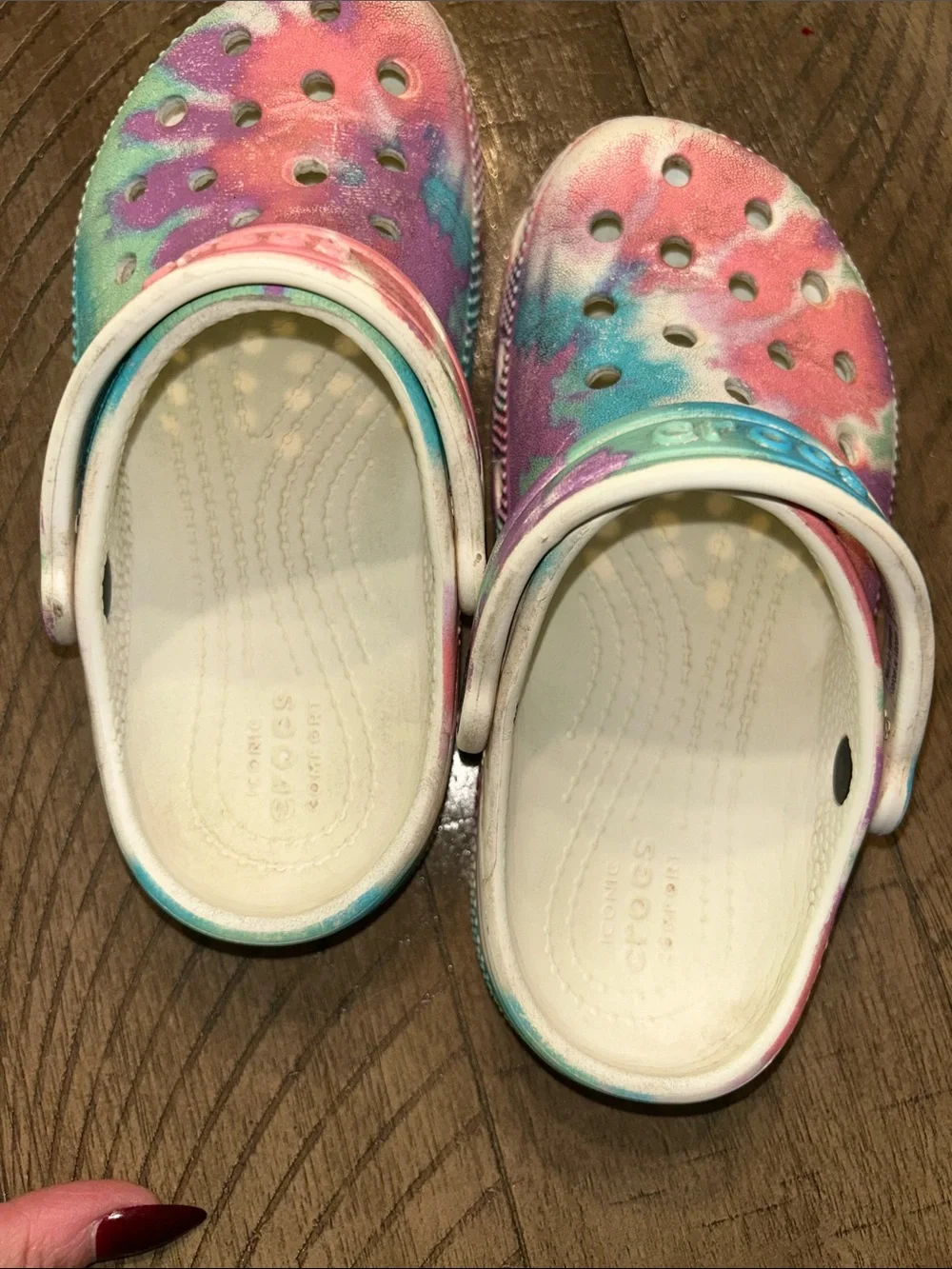 CROCS Kids Tie-Dye Clogs size 11 toddler
